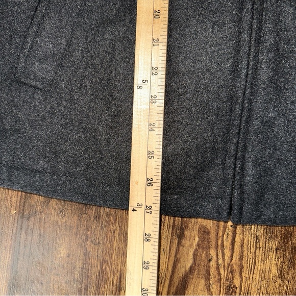 Dockers Jacket Mens Medium Gray Washable Wool Blend Short Cord Collar Peacoat - Picture 8 of 10